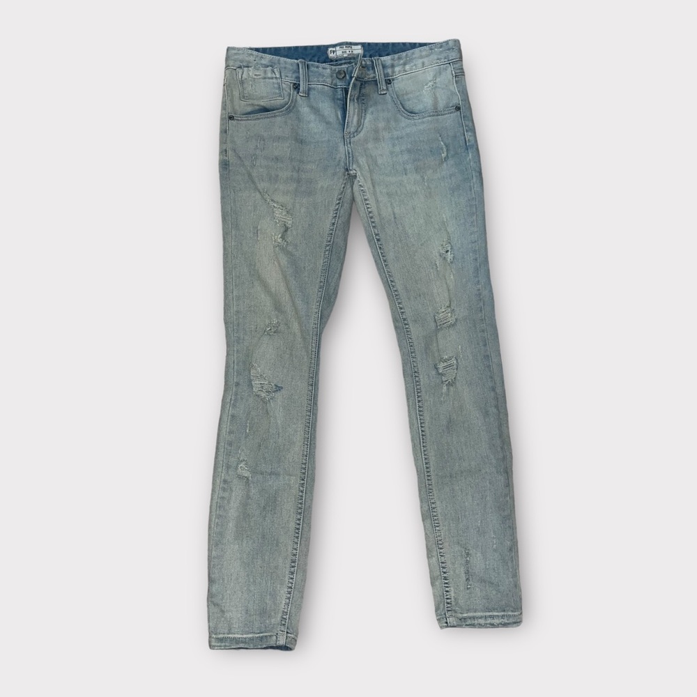 Free People Distressed Skinny Jeans